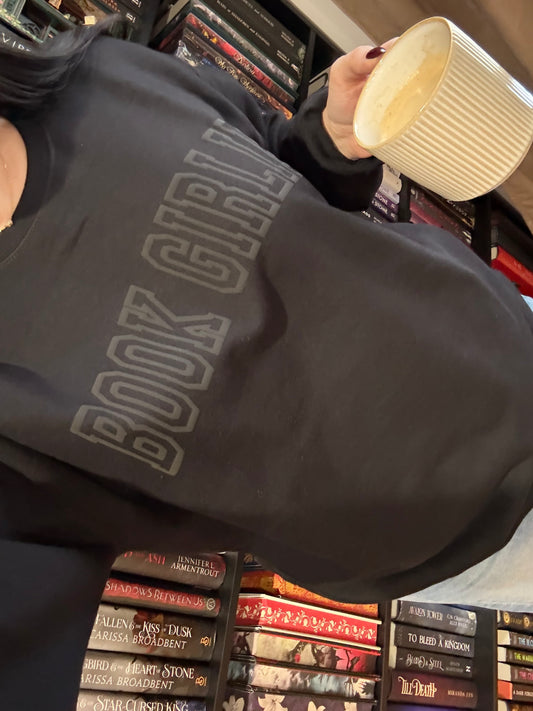 Book Girlie Puff Print Sweatshirt