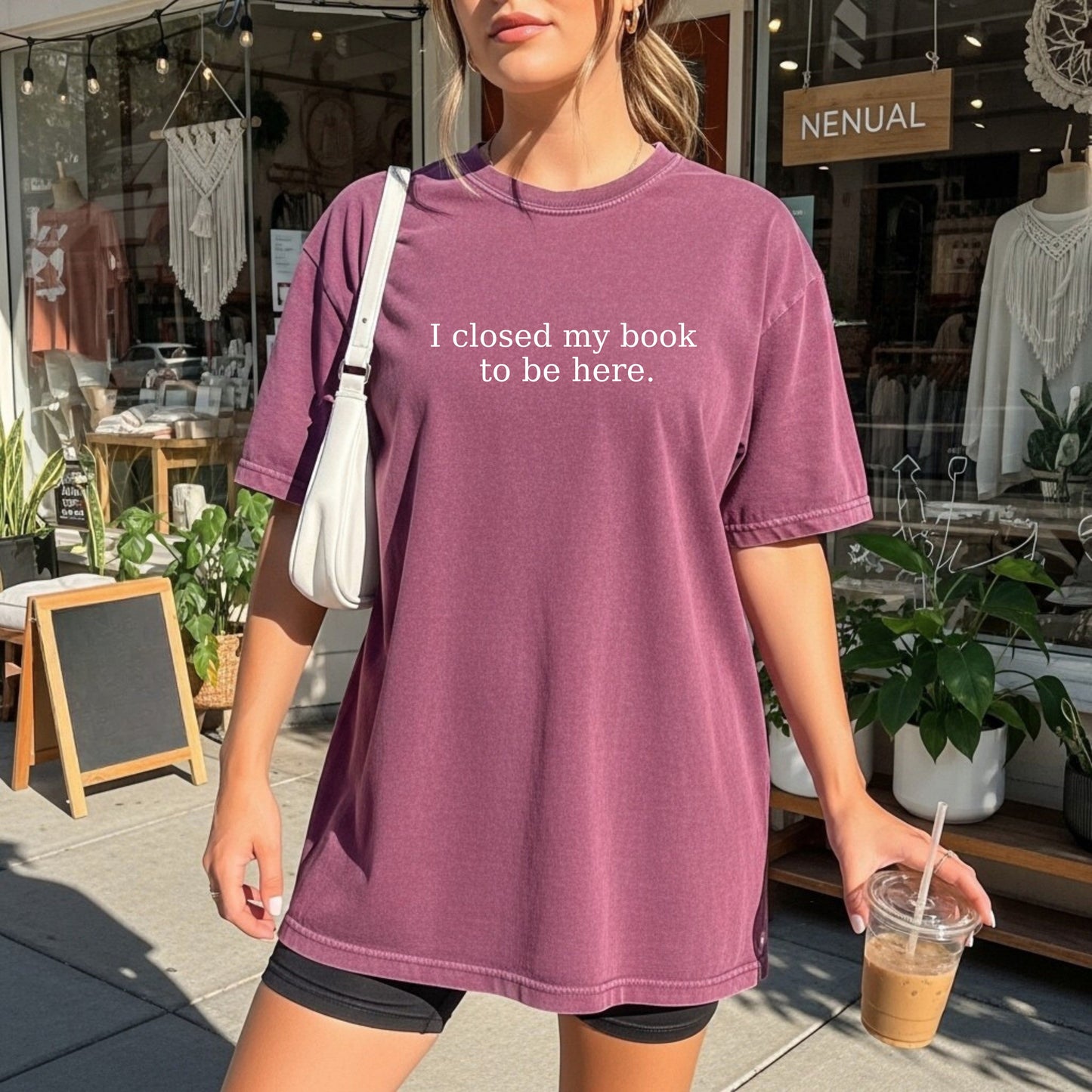 I Closed My Book To Be Here T-Shirt