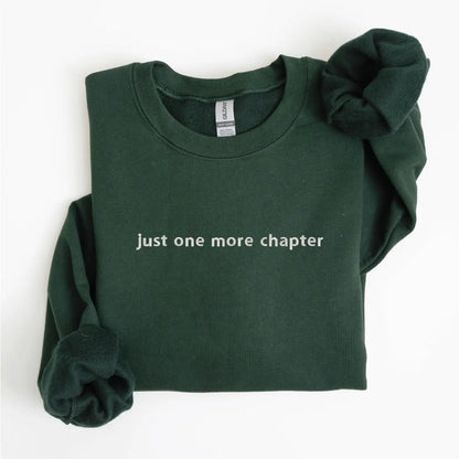 Just One More Chapter Embroidered Sweatshirt