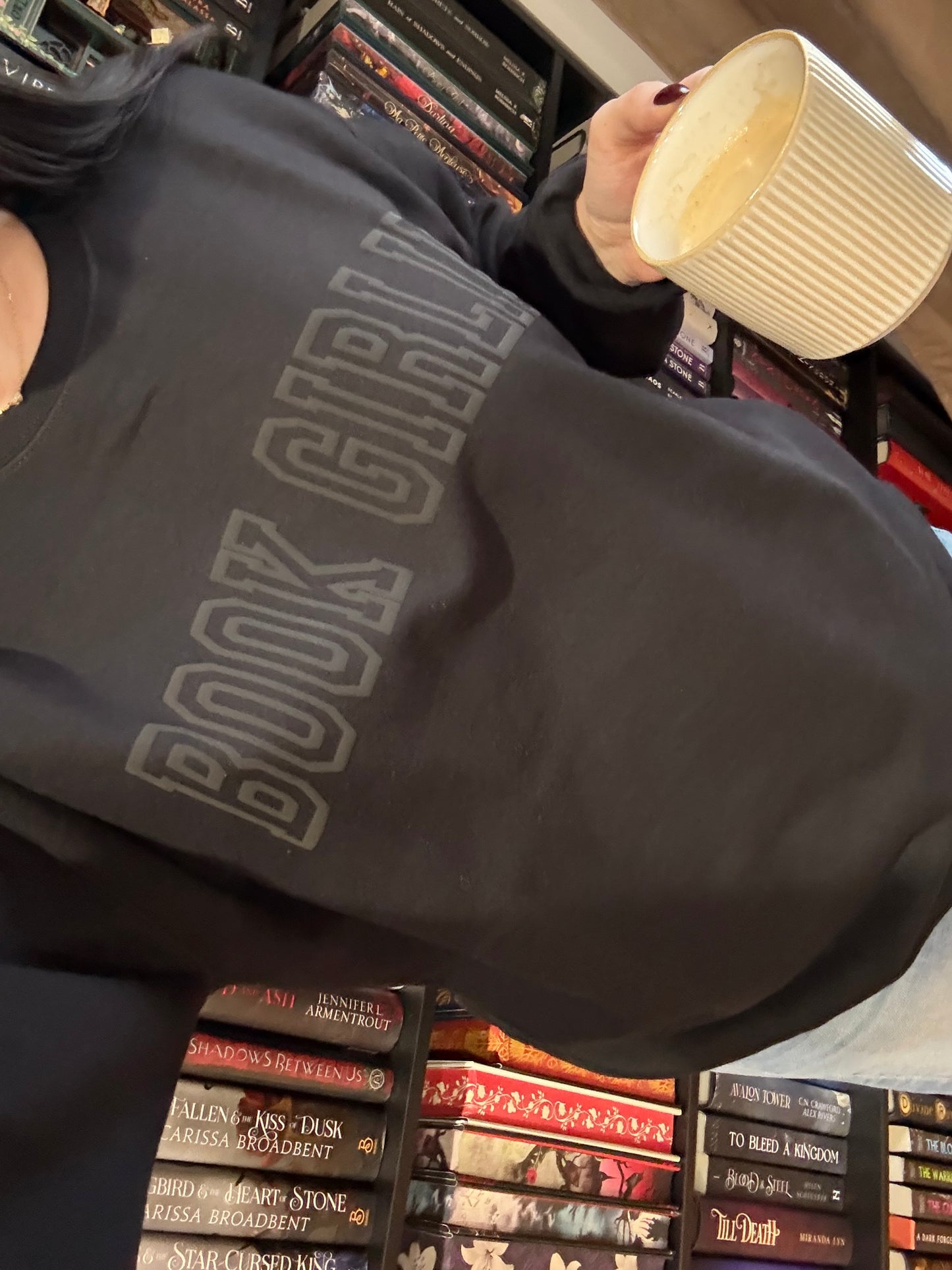 Book Girlie Puff Print Sweatshirt