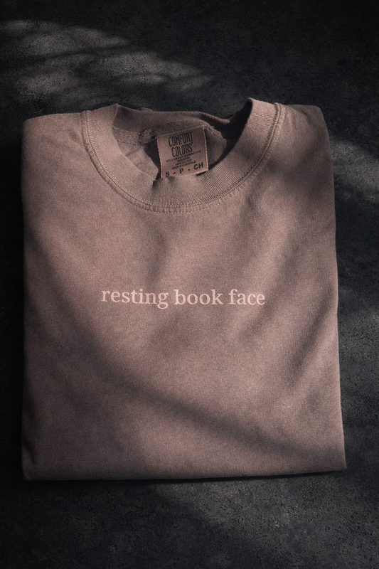 Resting Book Face Tee