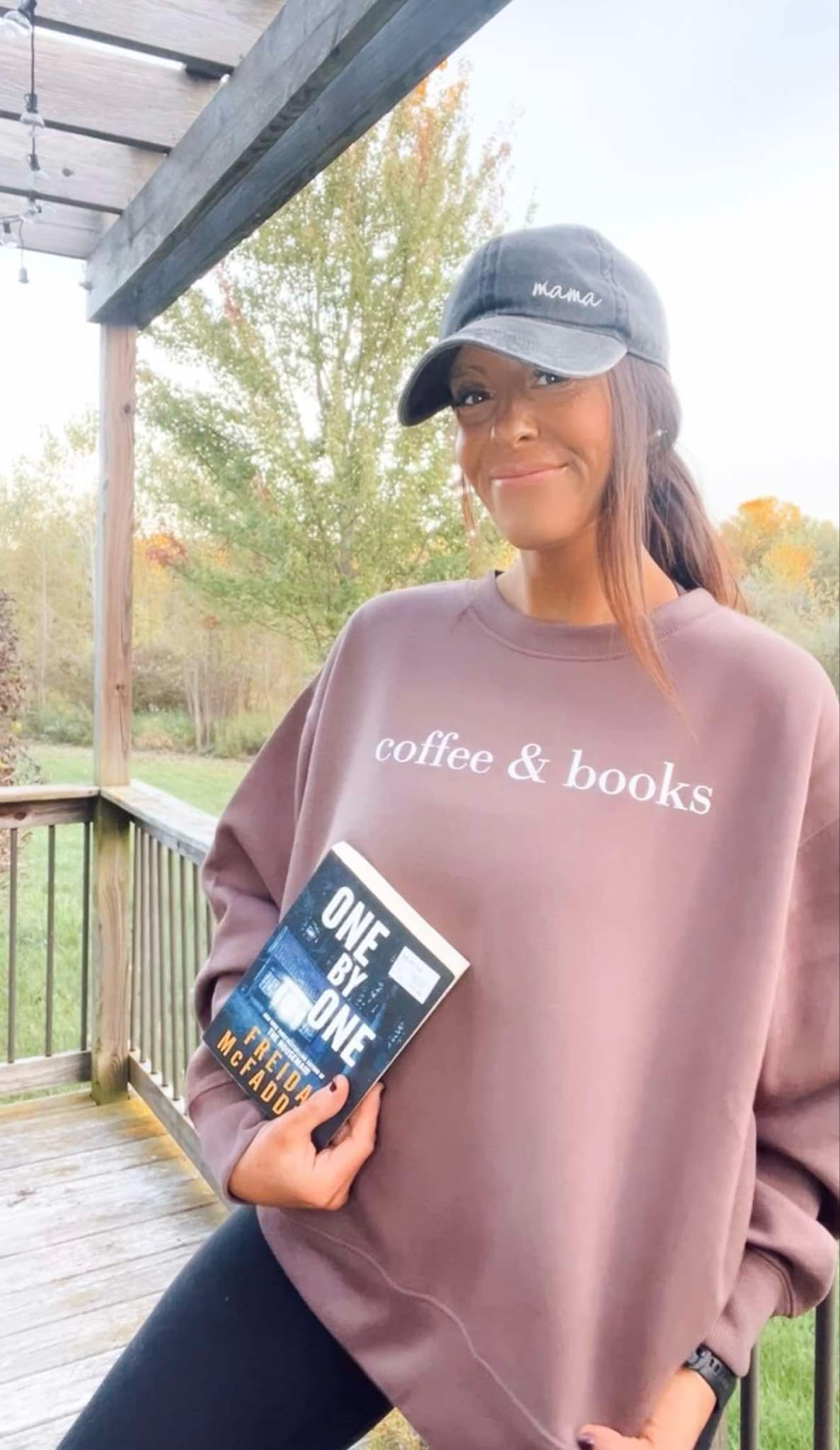 Coffee & Books Ladies Boxy Crewneck Sweatshirt