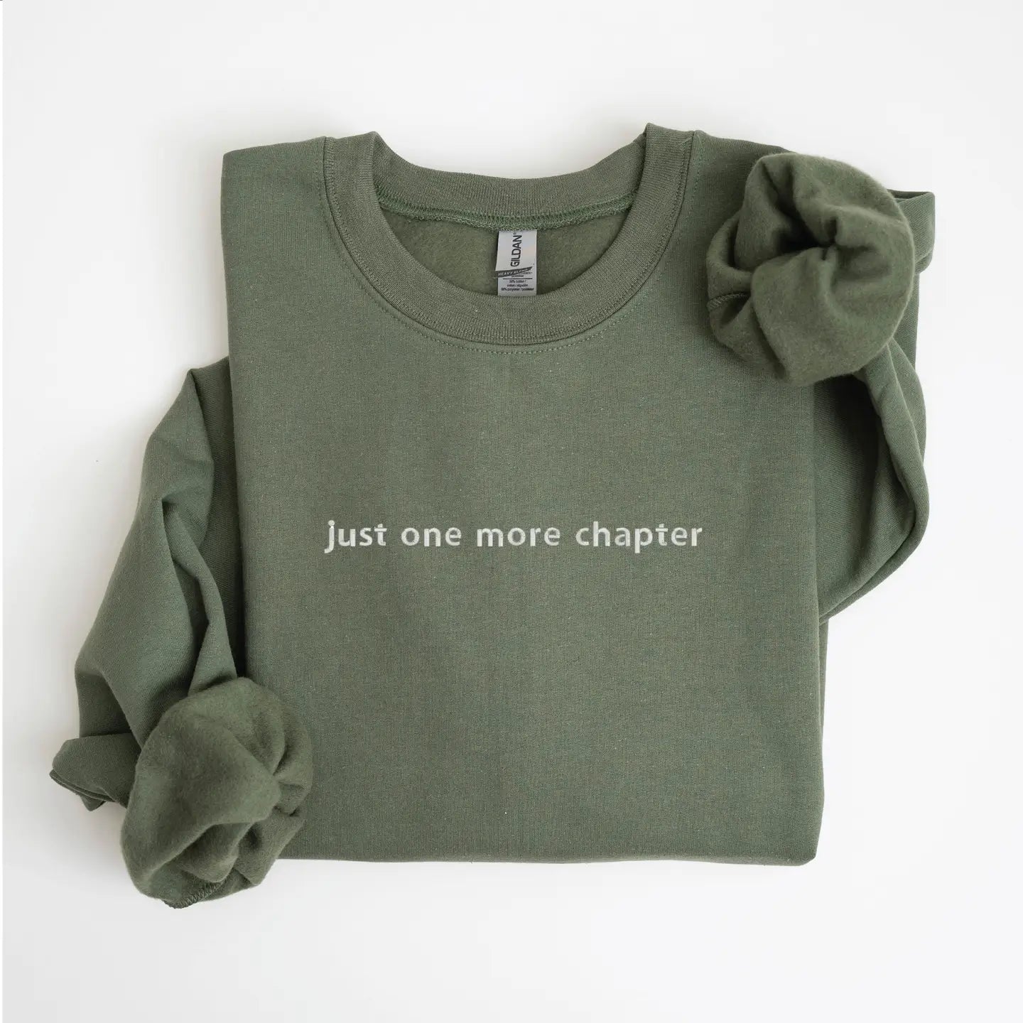 Just One More Chapter Embroidered Sweatshirt
