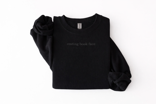 Resting Book Face Sweatshirt