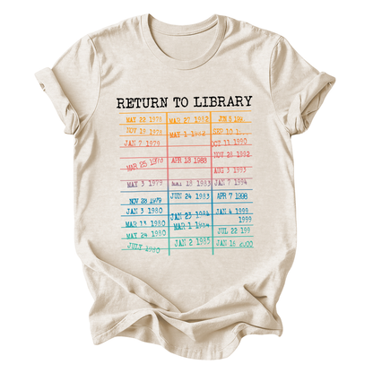 Return to Library, Booktok, Bookish, Trend, Graphic Tee, Tshirt